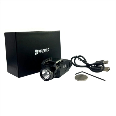 Svítilna na pistoli SPERAS WL30 dobíjecí 650 lumenů 