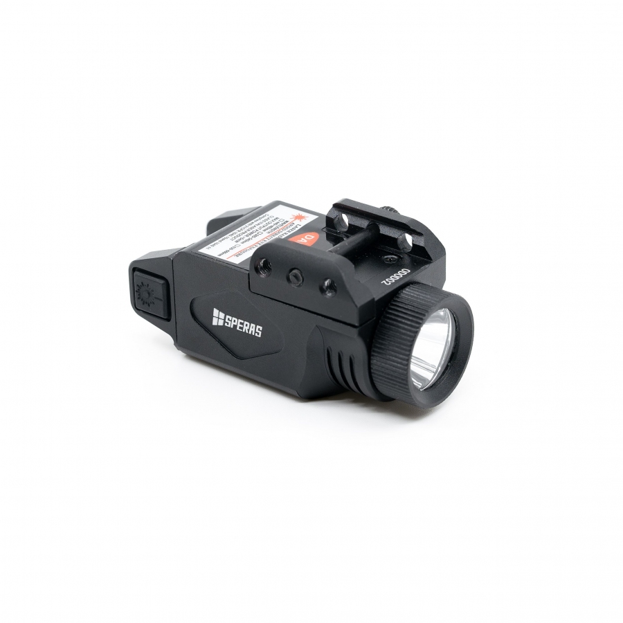 Svítilna na pistoli SPERAS WL20-GL dobíjecí s laserem 500 lumenů 