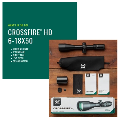 Puškohled VORTEX CROSSFIRE HD 6-18x50 Illuminated Dead-Hold 2A BDC 