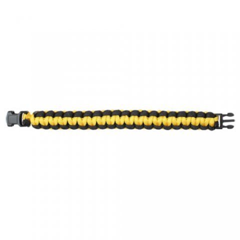 Náramek SURVIVAL PARACORD ŽLUTÁ ČERNÁ