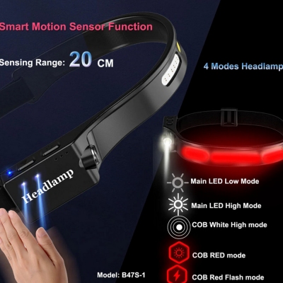 Svítilna čelová SPERAS B47S-1, 500 lumenů, 130 metrů 